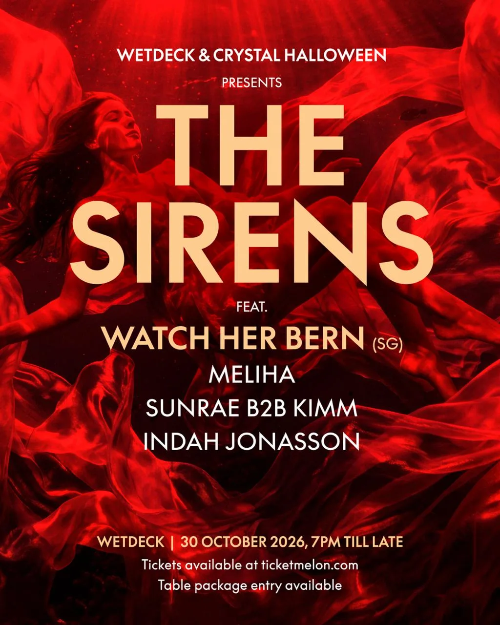 Poster: Crystal Halloween pres The Sirens