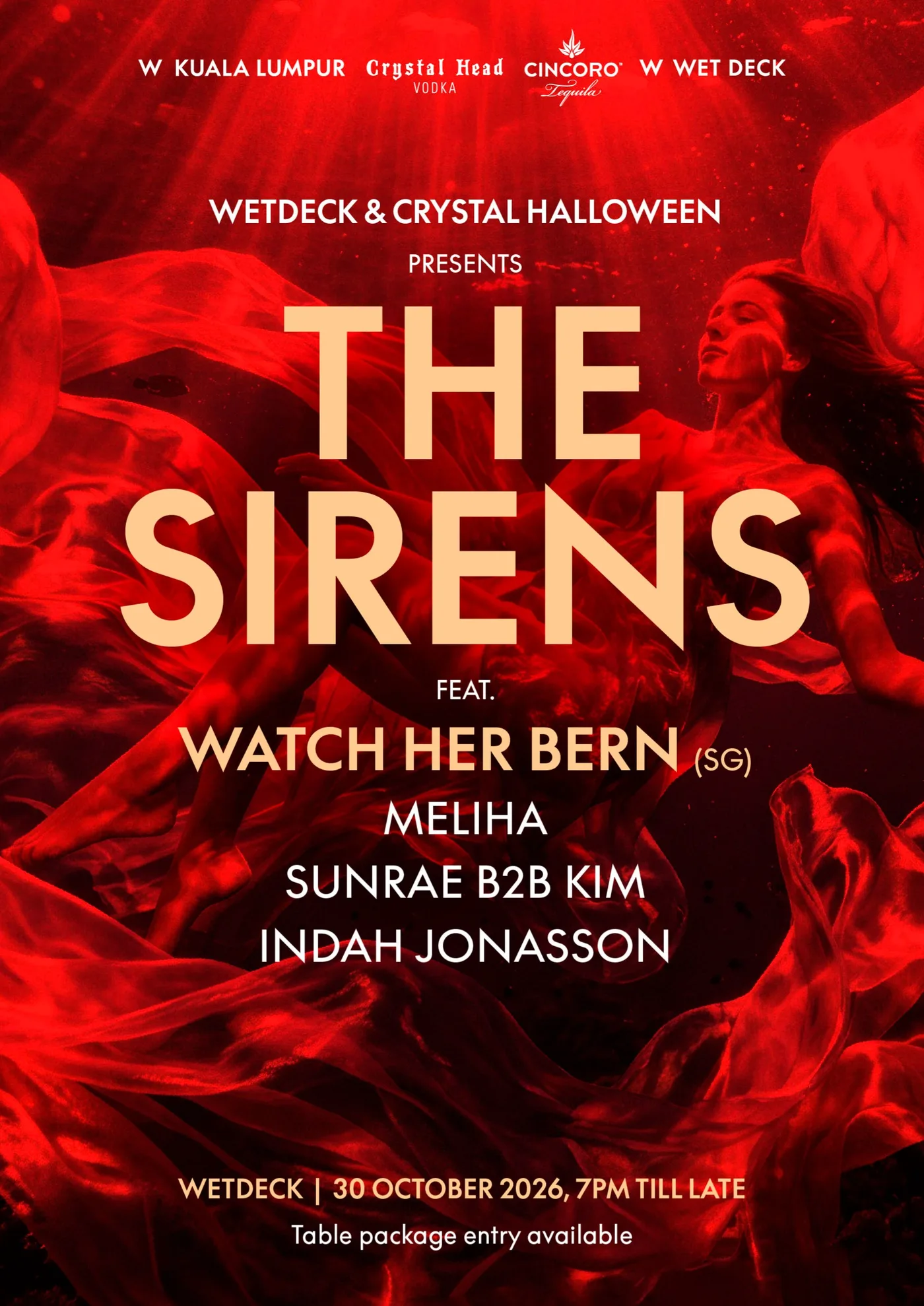 Poster: Crystal Halloween pres The Sirens